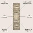 thumbnail image 2 of JONATHAN Y SANTA MONICA 2 x 8 Runner Rug, Ourika Moroccan Geometric Textured Weave - Beige/Navy, SMB108H-28, 2 of 3