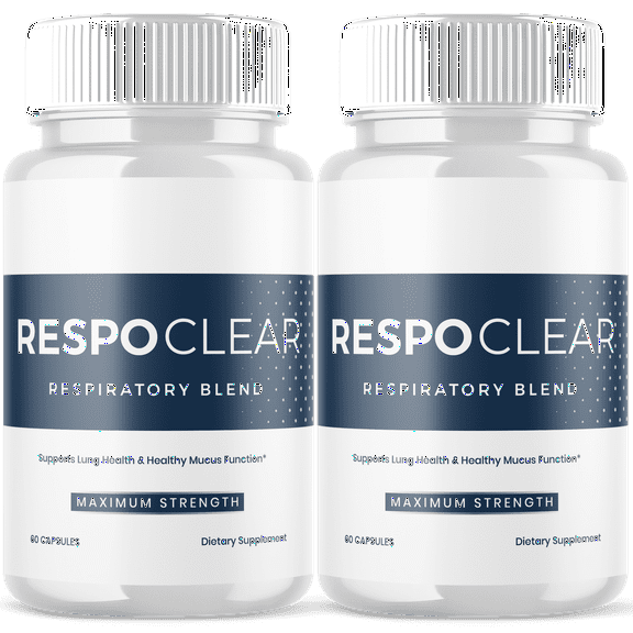 RespoClear Advanced Formula Pills Supporting Lung Health and Respiration Respo Clear 120 Capsules