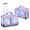 Mermaid Seablue, variant on 23 Inch Aurora Galaxy Garment Bag with Rack, Waterproof Wheeled Duffel for Performers