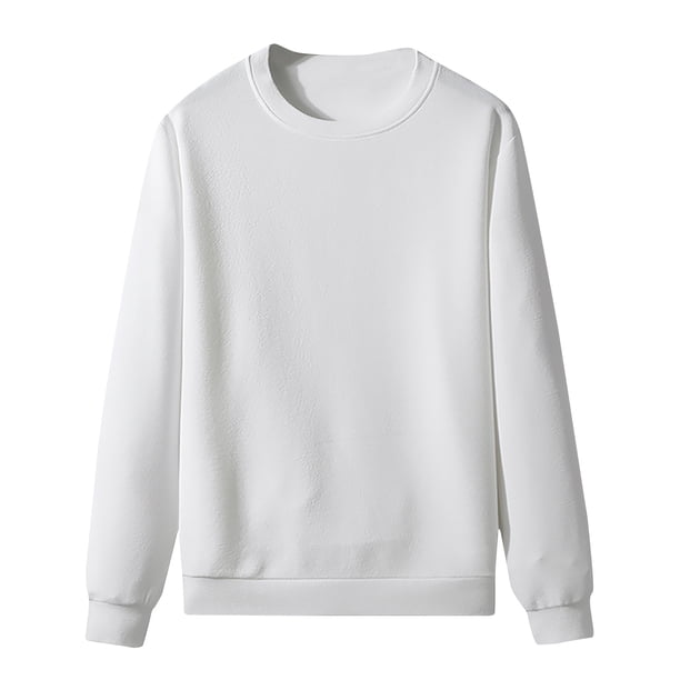 Sudaderas Para Hombres Cuello Redondo Sudadera de Manga Larga Casual Pullover Sudadera Sólida Odeerbi ODB-4