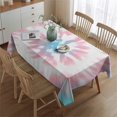 thumbnail image 2 of Colorful Tie Dye Pattern Rectangle Tablecloth 60"x84",Waterproof Polyester Rectangle Table Cloth, Wipeable Spillproof Polyester Tablecloth for Dining, Camping, Indoor and Outdoor, 2 of 5
