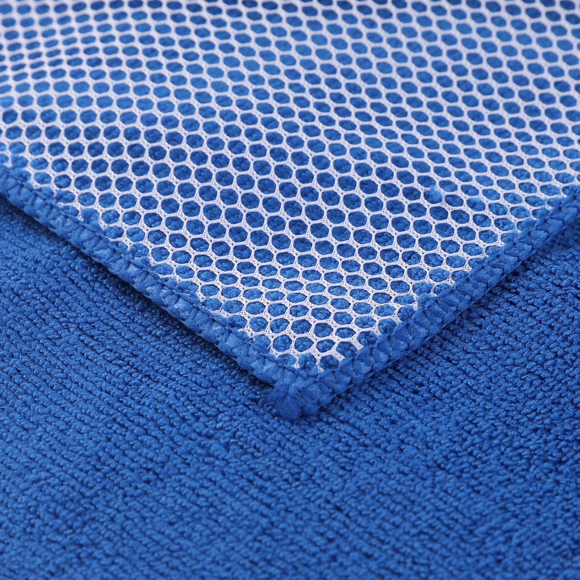 REGALWOVEN 10 Pack Kitchen Dish Towel Set Absorbent Microfiber Cleaning Cloths Blue 12' x 12'
