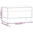 thumbnail image 4 of vidaXL Bench Light Grey 70x35x41 cm Fabric, 4 of 4