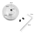 thumbnail image 3 of 60 Tooth Aluminum GT2 Timing Belt Pulleys, Better Printing Quality, More Uniform Transmission for 3D Printer, Suitable for GT2 Timing Pulleys, GT2 Pulley with 60 Teeth, Made of, 3 of 7