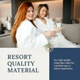 thumbnail image 6 of Ben Kaufman Velour & Waffle Robes - Unisex Cotton Kimono Bathrobes for Men & Women, Luxury Hotel Spa Soft Plush & Lightweight, 6 of 7