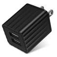 thumbnail image 3 of Double USB Wall Charger Fast Charging Adapter 5V 1A/2.1A Compatible for Smartphones Tablets(White 2.1A), 3 of 5