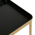 thumbnail image 6 of Kate and Laurel Celia Modern Tray Side Table, 18 x 12 x 26, Black and Gold, Foldable Rectangular End Table for Storage and Display, 6 of 7