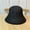 Double -layer bucket (black), variant on Summer Hollow Fisherman Hat Female Air -Breathable Thin Sunscreen Hats Fashion Grass -Edited Bucket Basin Solar Hat