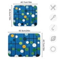 thumbnail image 4 of Yayeee Dish Drying Mat for Kitchen Counter 16"x18" Microfiber Absorbent Pad, Blue Abstract, 4 of 7