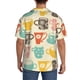 thumbnail image 3 of Fotbe Vintage Cup Camisa Estampada de Manga Corta para Hombre, Casual de Verano, Estilo Playero, Sin Arrugas-Large, 3 of 5