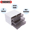 thumbnail image 6 of 4 Drawers Stackable Storage Box Desktop Organizer Container For Office Bedroom, 6 of 11