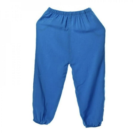 

Summer Kids Pants Children Boys and Girls Thin Elastic Waist Cotton Casual Full Length Pants