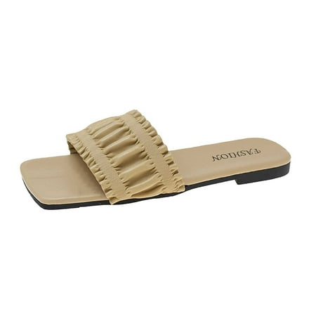 

ZHAGHMIN Flip Flops For Women Beach Heel Wedge Flowers Sandals Mouth Strap Buckle Breathable Ladies Rhinestone Fish Shoes Women S Sandals Happy Slippers For Women ry Boot Slippers For Women Indoo