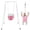 Pink, variant on 2 in 1 Baby Jumper, Toddler Swing and Bouncer, Indoor Outdoor Baby Swings for Infants, Pink