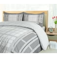 thumbnail image 5 of Ambesonne Antique Duvet Cover Sets, Wooden Window Shutter, 2-Queen, Grey White, 5 of 7