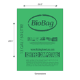 thumbnail image 2 of BioBag The Original Compostable Food Scrap Commercial Gallon Bags, 100% Compostable Certified (Made In USA) (280 Count, 13 Gallon), 2 of 7