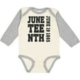 thumbnail image 3 of Inktastic Juneteenth June 19, 1865 Boys or Girls Long Sleeve Baby Bodysuit, 3 of 5