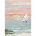 thumbnail image 2 of Swatland, Sally 25x32 White Modern Wood Framed Museum Art Print Titled - Come Sail Away, 2 of 4