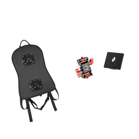 AOOOWER Small V Mount Battery Expansion Back Harness for Outdoor Photography Event