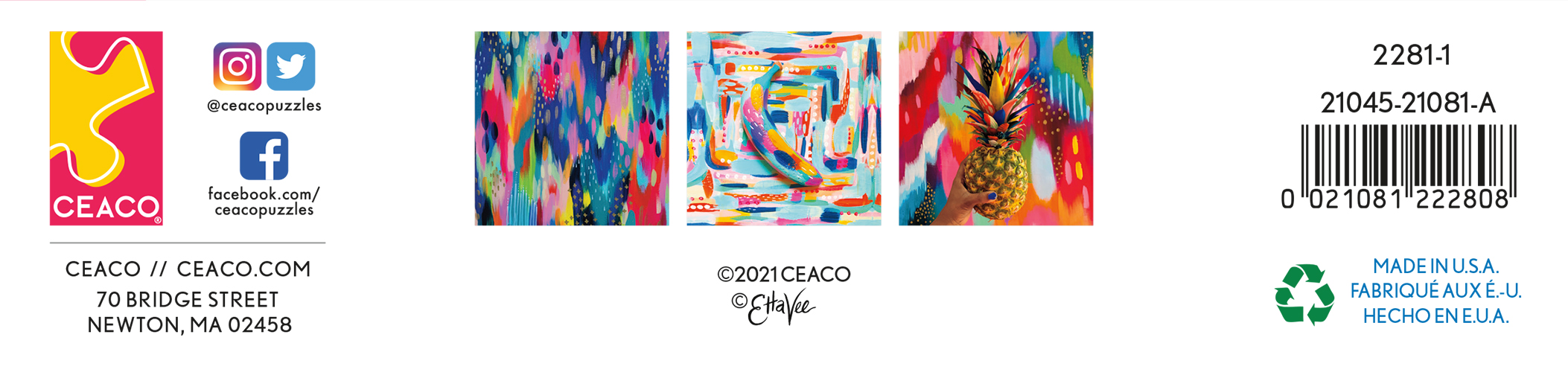 Ceaco - Etta Vie - Hello Color - 300 Piece Oversized Jigsaw Puzzle
