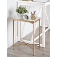 thumbnail image 4 of Kate and Laurel Celia Modern Tray Side Table, 18 x 12 x 26, White and Gold, Foldable Rectangular End Table for Storage and Display, 4 of 7