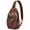 Symmetrical Ge, variant on Artistic Tiger Painting Sling Backpack, Wild Bengal Jungle Animal Pattern Crossbody Bag with Tribal Design, Ideal for Travel Hiking Adventure