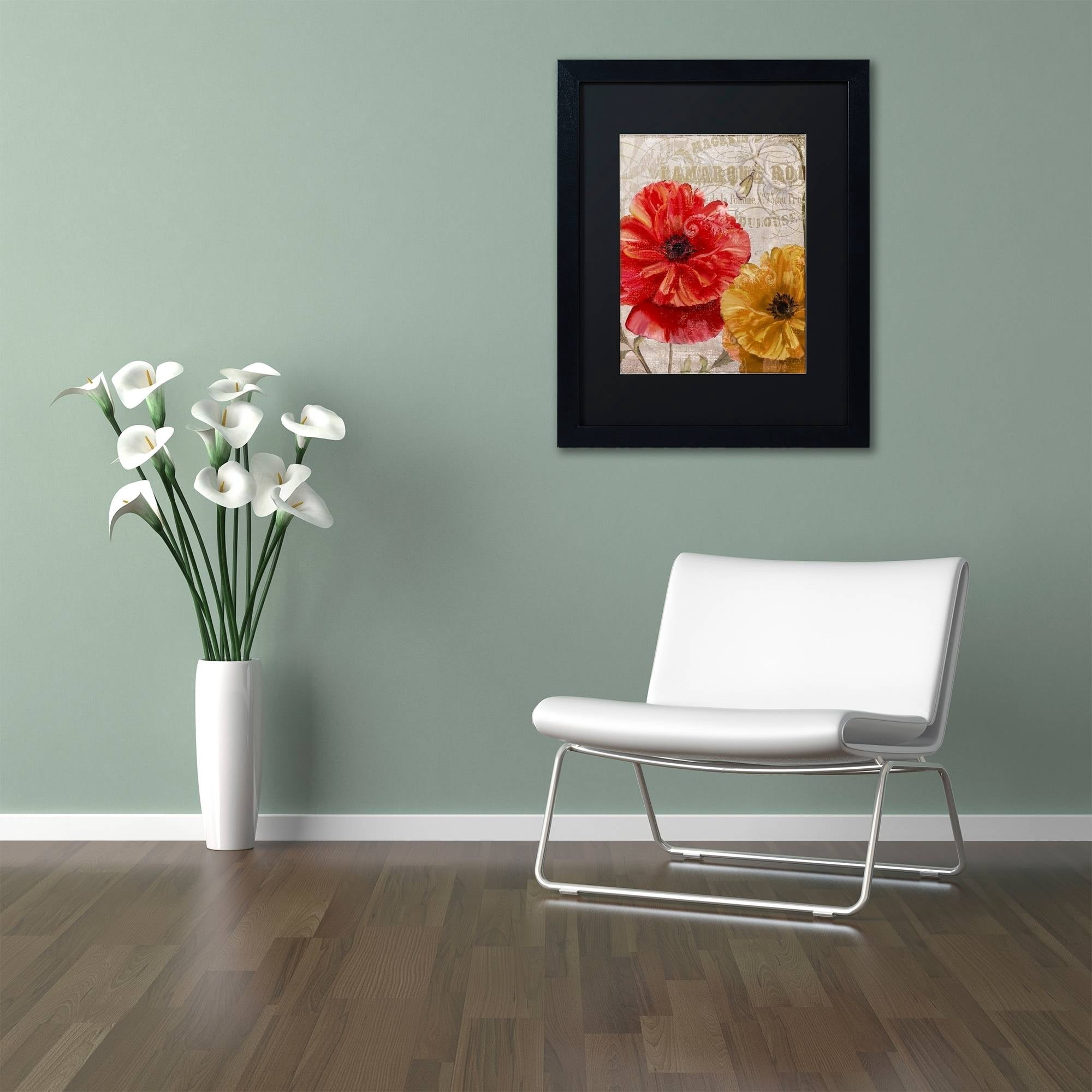 Trademark Fine Art "March" Canvas Art by Color Bakery Black Matte, Black Frame