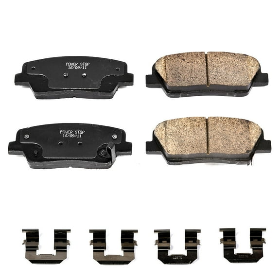 Power Stop Rear Z17 Evolution Ceramic Brake Pads with Hardware 17-1284