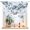 Blue, variant on Blue Christmas Gnome Tie Up Balloon Window Curtain 34Wx45L In, Xmas Cute Gnomes Balls Gifts Winter Snowflakes Wood Grain Rod Pocket Adjustable Tie Up Curtains Small Kitchen Sink Curtains for Bedroom