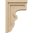 thumbnail image 3 of 6"W x 12"D x 18"H Classic Highland Rough Cedar Woodgrain TimberThane Corbel, Primed Tan, 3 of 6
