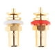 thumbnail image 2 of Adaptador de montaje en panel de chasis Hugo Conector RCA chapado en oro hembra, 2 of 7