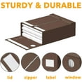 thumbnail image 6 of SpaceAid 4 Pack Sheet Organizers and Storage, Queen & King Size, Brown, Fabric, 6 of 7