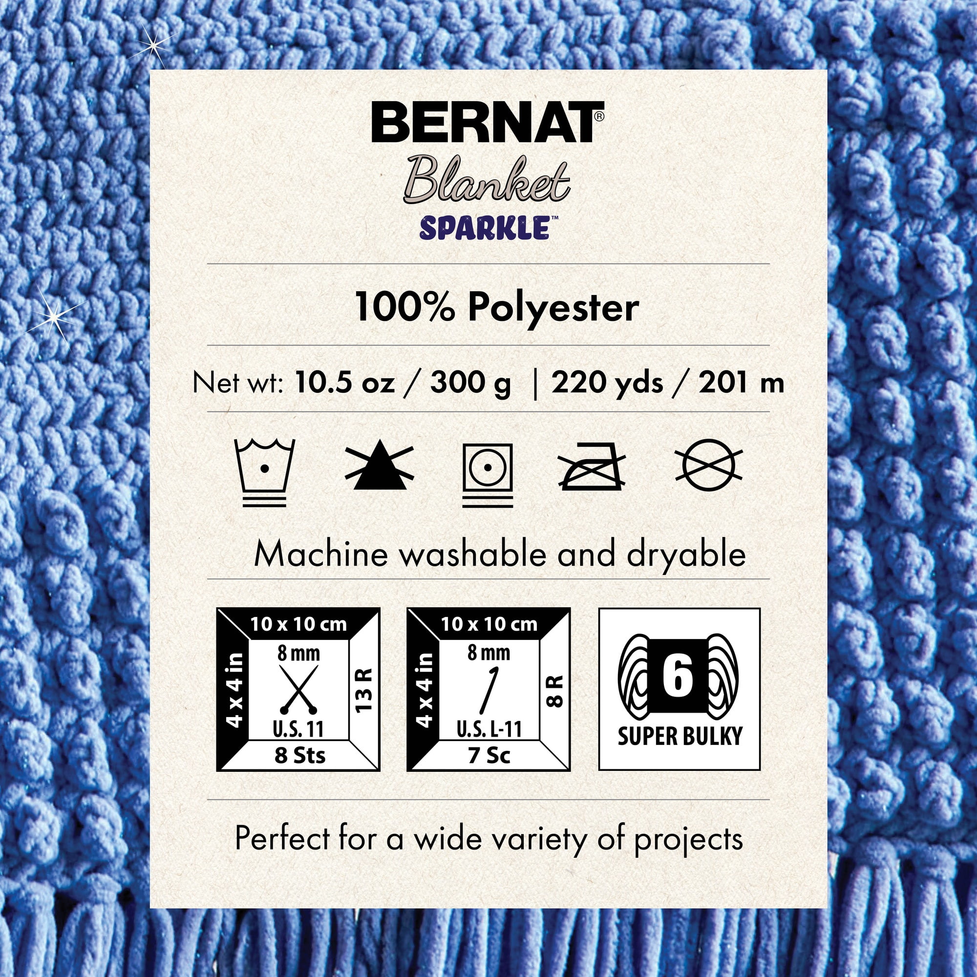 Bernat® Spark™ #5 Bulky Blend Yarn, Linen 8oz/225g 191 Yards