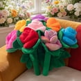 thumbnail image 4 of Realistic Plush Rose Stuffed Toy, Soft Long Stem Flower Plush Pillow Decor for Valentine's Day Gift, 4 of 5
