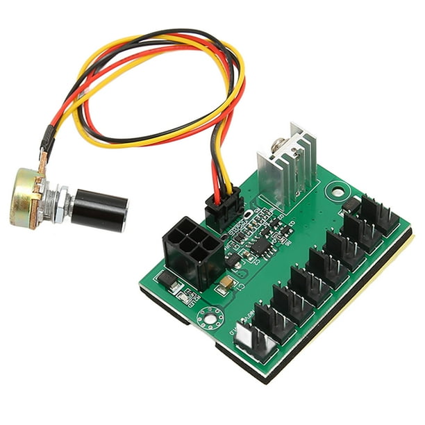 Hub de ventilador de PC, adaptador de ventilador de 2 pines, 3 pines, 4 pines, PWM, carcasa de PC, ventilador de refrigeración, regulador de voltaje, divisor de 8 vías, controlador de velocidad de 12V