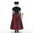 thumbnail image 5 of Cosplay Costume Adult Elegant Heart Queen Gown Deluxe Courtly Dress for Fantasy Role Play and Festive Carnival Celebration Night, 5 of 7