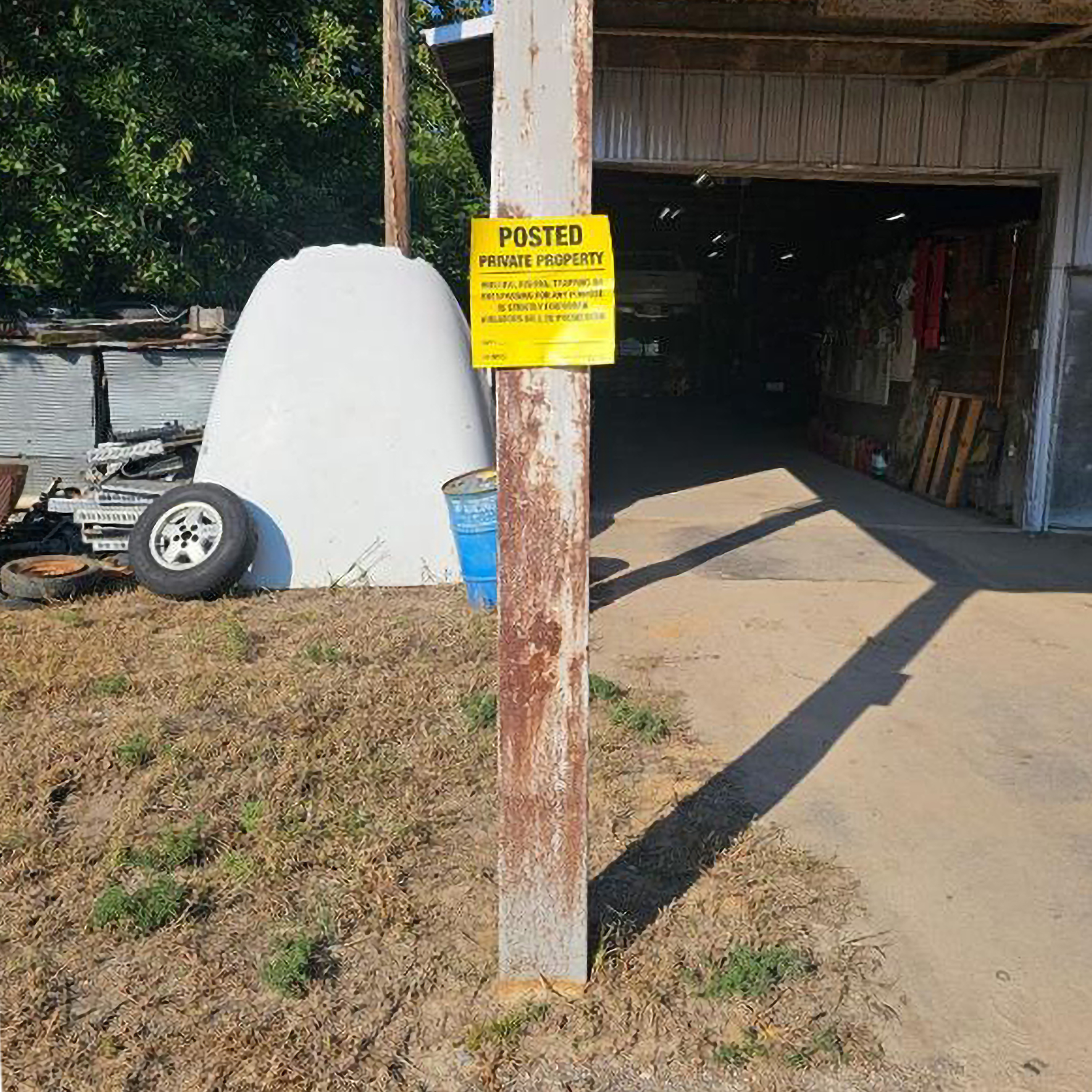 Allen Company Posted No Trespassing Signs 12-Pack - Weather-Resistant 12x12" - High-Visibility Yellow