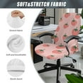 thumbnail image 6 of HELLHERO Daisy Bee Print Office Chair Cover, Elastic Stretch Gaming Chair Cover, Decorative Rotating Computer Chairs Seat Protector, Yellow, 6 of 7