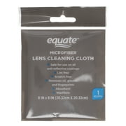 Equate Microfiber Lens Cleaning Cloth, 1 Count, 8x8 inches Wide
