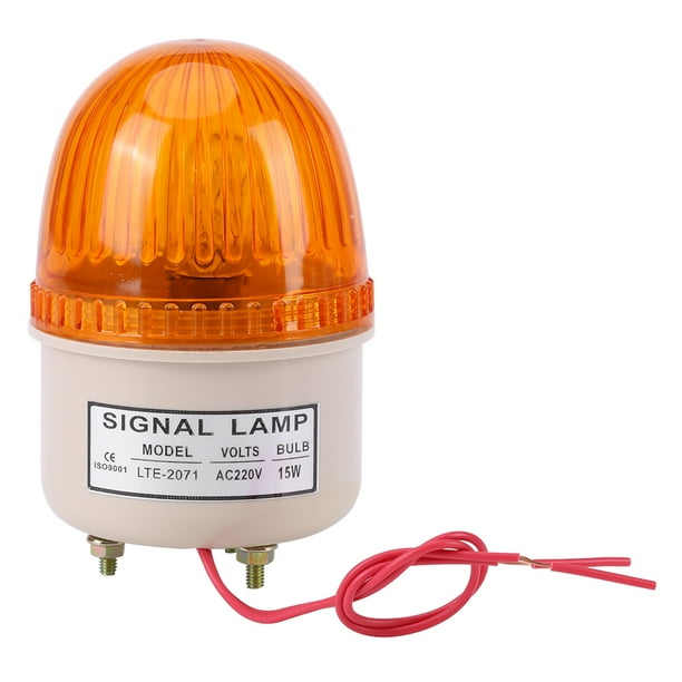 Flash Warning Light,1PC AC 220V 15W Flash Warning Strobe Warning Light
