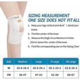 thumbnail image 5 of Rodillera con estabilizadores laterales para la recuperación de lesiones por artritis de Acl Mcl, soporte de rodilla ajustable y transpirable, color blanco, 5 of 5