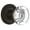 Oil-Rubbed Bronze, variant on Nostalgic Warehouse Roprcc_Psg_238_Nk Round Clear Crystal Solid Brass Passage Door Knob