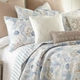 thumbnail image 3 of Levtex Home - Galapagos Quilt Set - Full/Queen Quilt (88x92in.) + Two Standard Pillow Shams (26x20in.) - Coastal - Blue, Grey, Taupe and White - Reversible - Cotton Fabric, 3 of 3