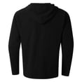 thumbnail image 5 of Camisa de manga larga con capucha para hombre: camisetas de manga larga lisas para ocasiones especiales, tejido de poliéster para todas las ocasiones, tallas S-XXXL., 5 of 5