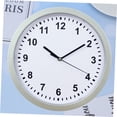 thumbnail image 2 of BEADCEST Lot de 1 Petites Horloges Murales pour Salon Manteau de Cheminée Rangement ABS Horloge Ronde Argentée, 2 of 8