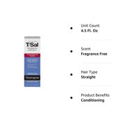 Neutrogena T/Sal Therapeutic Shampoo for Scalp Build-Up Control with Salicylic Acid, Scalp Treatment for Dandruff, Scalp Psoriasis & Seborrheic Dermatitis Relief, 4.5 fl. oz (Pack of 2)