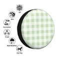 thumbnail image 5 of Balery Pistachio Green Checkboardtire Cover Waterproof Dust-Proof, Universal Spare Wheel Tire Cover For Trailer, Rv, Suv Truck And Vehicle Camper Accessories-17 Inch, 5 of 9