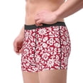 thumbnail image 2 of Uemuo Red Flowers Pattern Men's Boxer Briefs,Trunk Anti-Chafing,Comfortable, Durable, and Stylish Underwear-Medium, 2 of 9