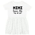 thumbnail image 3 of Inktastic Mimi Loves Me Baby Clothes Girl Girls Toddler Dress, 3 of 5