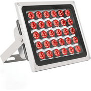 IR Illuminator Long Range up to 330ft/100m,30-LEDs 850nm,IR Infrared Light for Security Camera, Waterproof, Auto ON/Off, Metal Housing, Long Life time up to 25000 Hours